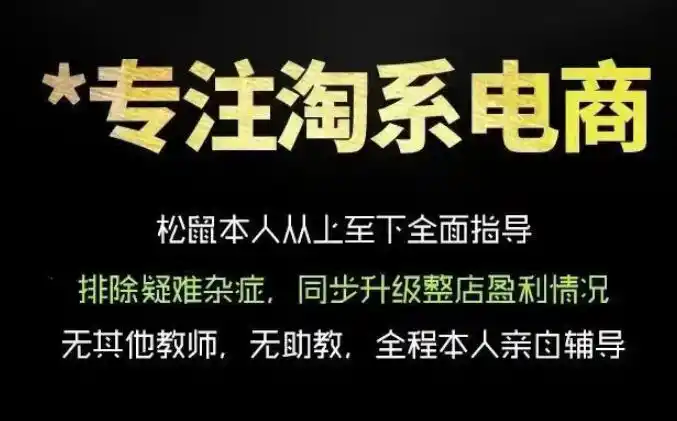 松鼠会电商VIP课程，从基础布局到高阶优化，助你掌握淘宝运营逻辑，提升店铺流量与转化(更新0901)-副业淘金网