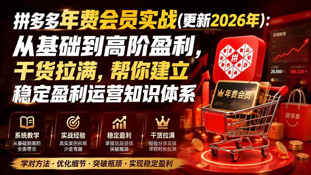 拼多多年费会员实战(更新0914-副业淘金网