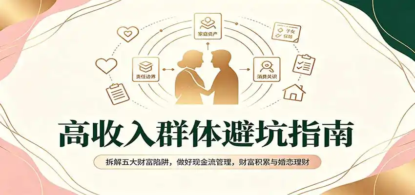 高收入群体避坑指南：拆解五大财富陷阱，做好现金流管理，财富积累与婚恋理财-副业淘金网