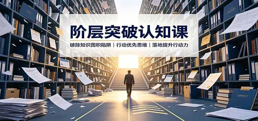 阶层突破认知课：破除知识囤积陷阱，行动优先思维，落地提升行动力-副业淘金网