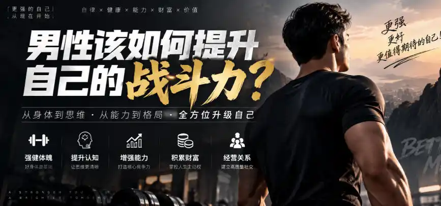 付费文章：男性该如何提升自己的战斗力？-副业淘金网