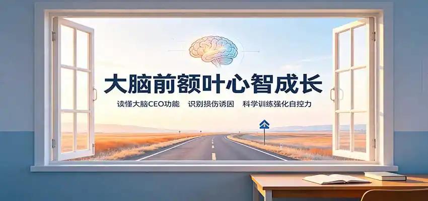 大脑前额叶心智成长：读懂大脑CEO功能，识别损伤诱因，科学训练强化自控力-副业淘金网