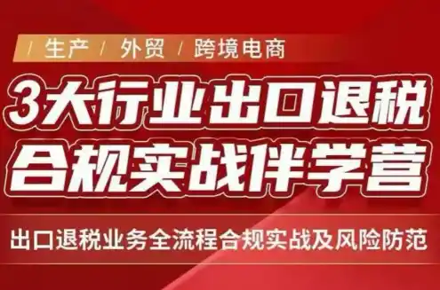 王老师·《生产+外贸+跨境电商企业》出口退税陪跑营-副业淘金网