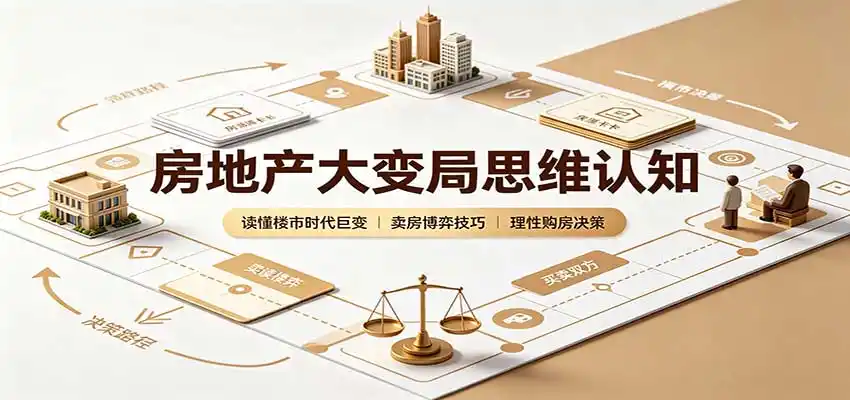 房地产大变局思维认知：读懂楼市时代巨变，卖房博弈技巧，理性购房决策-副业淘金网