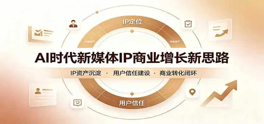 AI时代新媒体IP商业增长新思路：摒弃复杂运营套路，用极简思维打通获客路径-副业淘金网